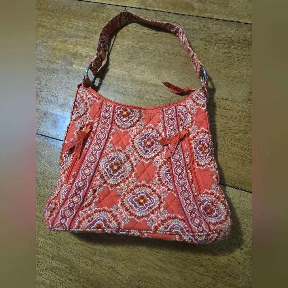 Vera Bradley Shoulder Tote Bag Purse Authentic Paprika Quilted Zip Handbag